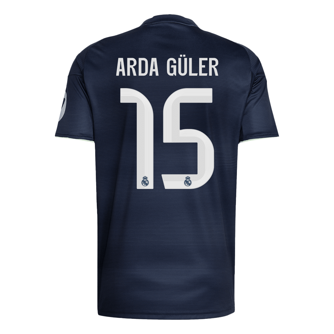 Maillot de foot extérieur Real Madrid 2025/26 ARDA GÜLER #15 pour homme [PREMIUM]