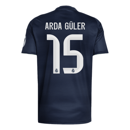 Maillot de foot extérieur Real Madrid 2025/26 ARDA GÜLER #15 pour homme [PREMIUM]