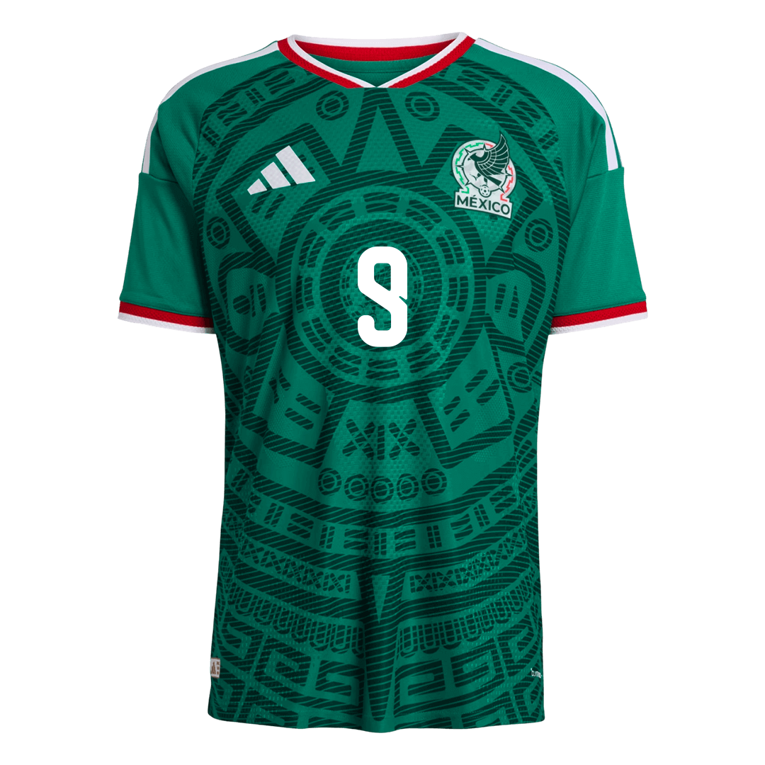 Maillot de foot domicile Raúl #9 Homme Mexique Coupe du Monde 2026 Version Joueur - Coupe ajustée