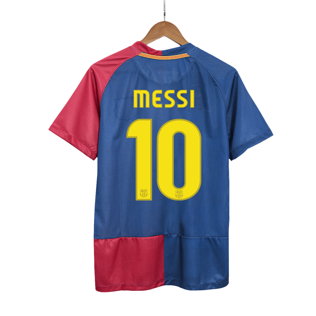 Maillot de foot rétro MESSI #10 Homme Barcelone LDC Finale LDC 2008/09 Domicile