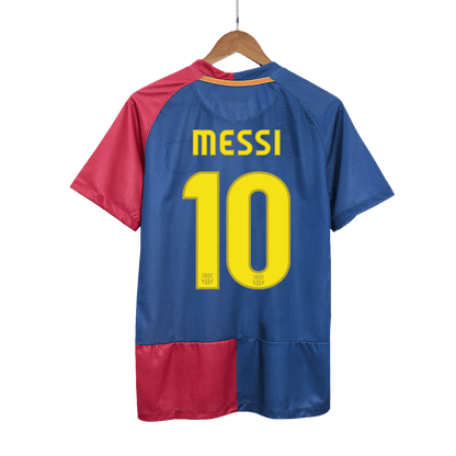 Maillot de foot rétro MESSI #10 Homme Barcelone LDC Finale LDC 2008/09 Domicile