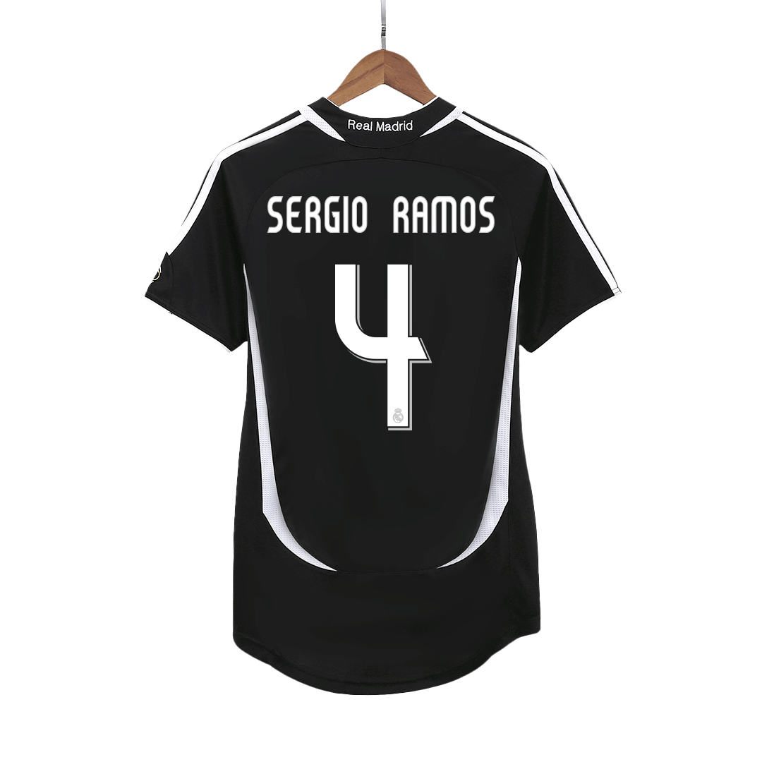 Maillot de foot extérieur rétro SERGIO RAMOS #4 Real Madrid 2006/07 pour homme