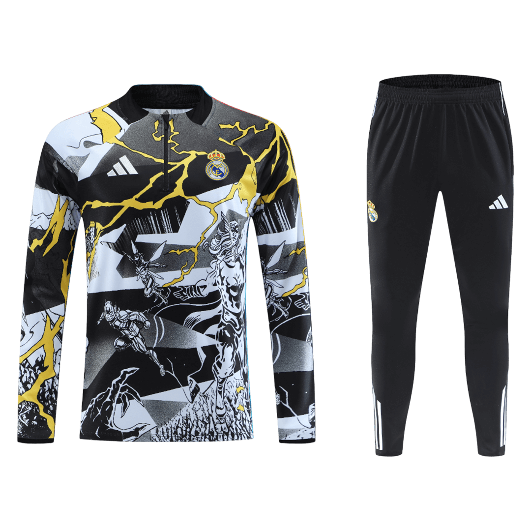 Kid's Real Madrid 2025/26 Zipper Sweatshirt Kit