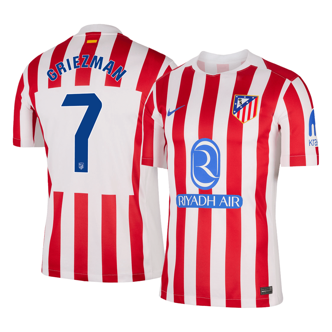 Maillot de football domicile Atletico Madrid 2025/26 pour homme GRIEZMANN #7