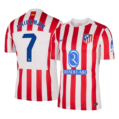 Maillot de football domicile Atletico Madrid 2025/26 pour homme GRIEZMANN #7