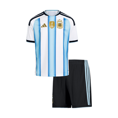 Maillot de foot domicile Argentine Coupe du Monde 2026 pour enfant [PREMIUM]