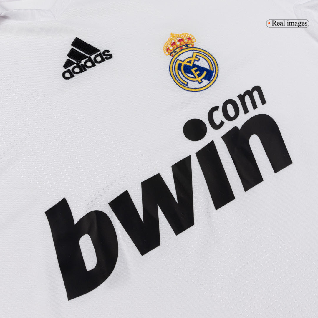 Maillot de football domicile rétro Real Madrid 2008/09 pour homme