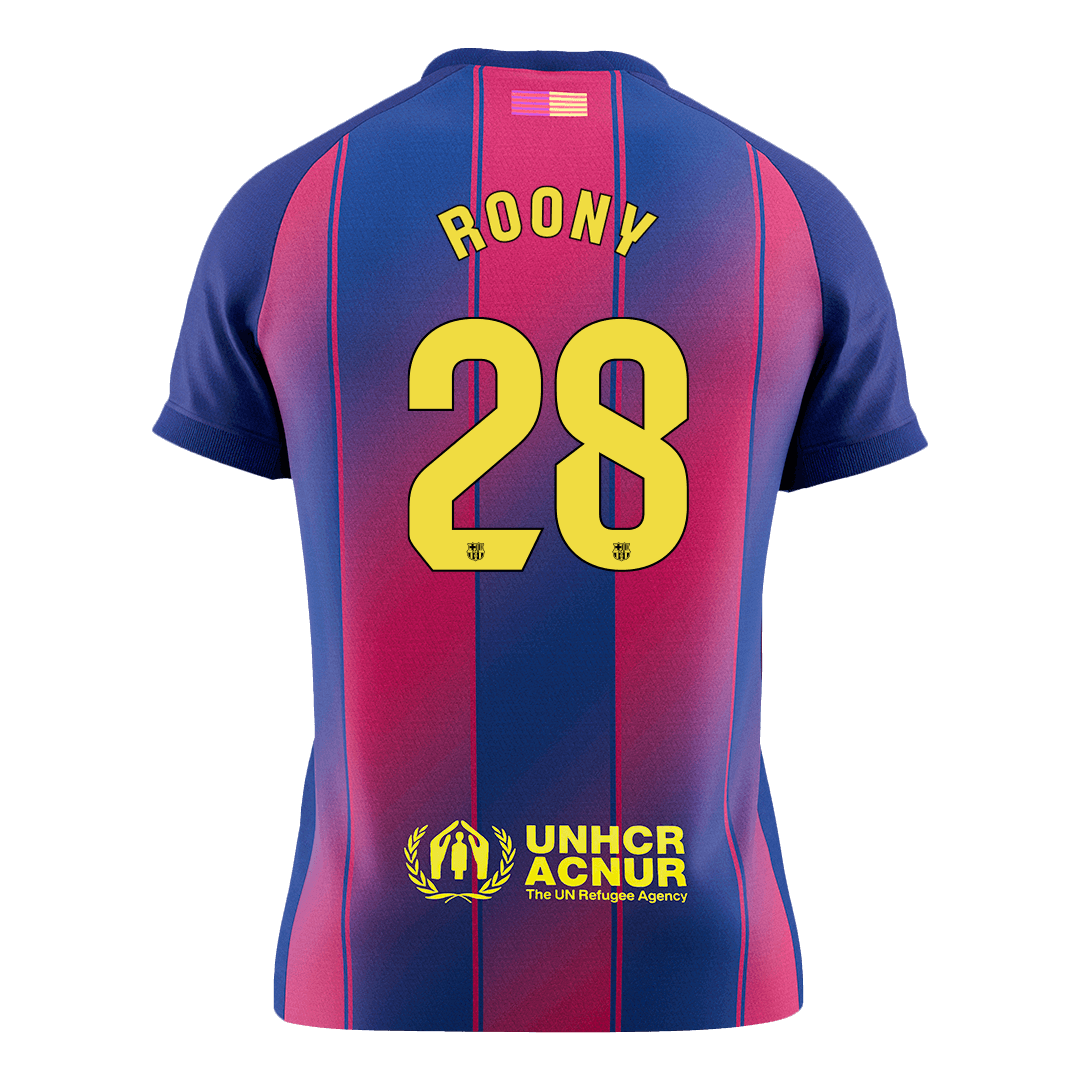 MAILLOT DE FOOT DOMICILE BARCELONE 2025/26 HOMME ROONY #28 [PREMIUM]