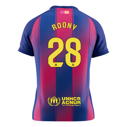 MAILLOT DE FOOT DOMICILE BARCELONE 2025/26 HOMME ROONY #28 [PREMIUM]