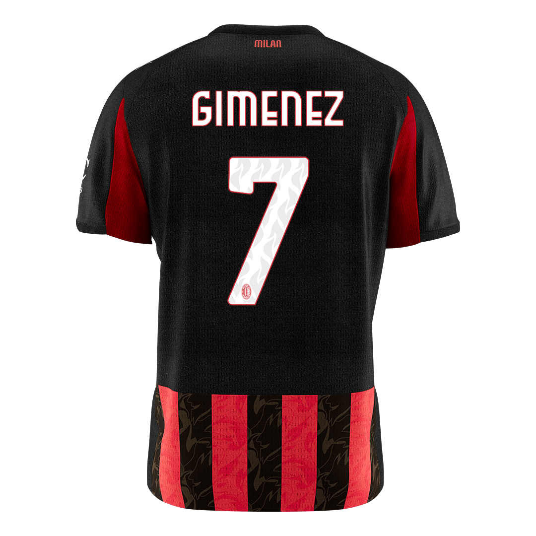 GIMENEZ #7 Maillot de Foot Domicile AC Milan 2025/26 Homme [PREMIUM]
