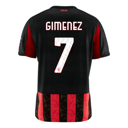 GIMENEZ #7 Maillot de Foot Domicile AC Milan 2025/26 Homme [PREMIUM]