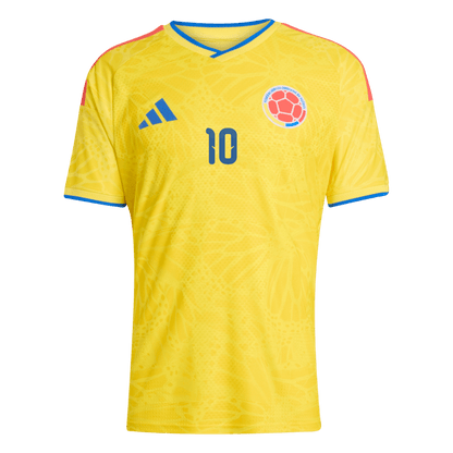Maillot de foot domicile JAMES #10 Colombie Coupe du Monde 2026 pour homme – Version Joueur – Coupe ajustée