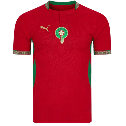 Men's Morocco World Cup 2026 Player Version Home Soccer Jersey - Slim Fit