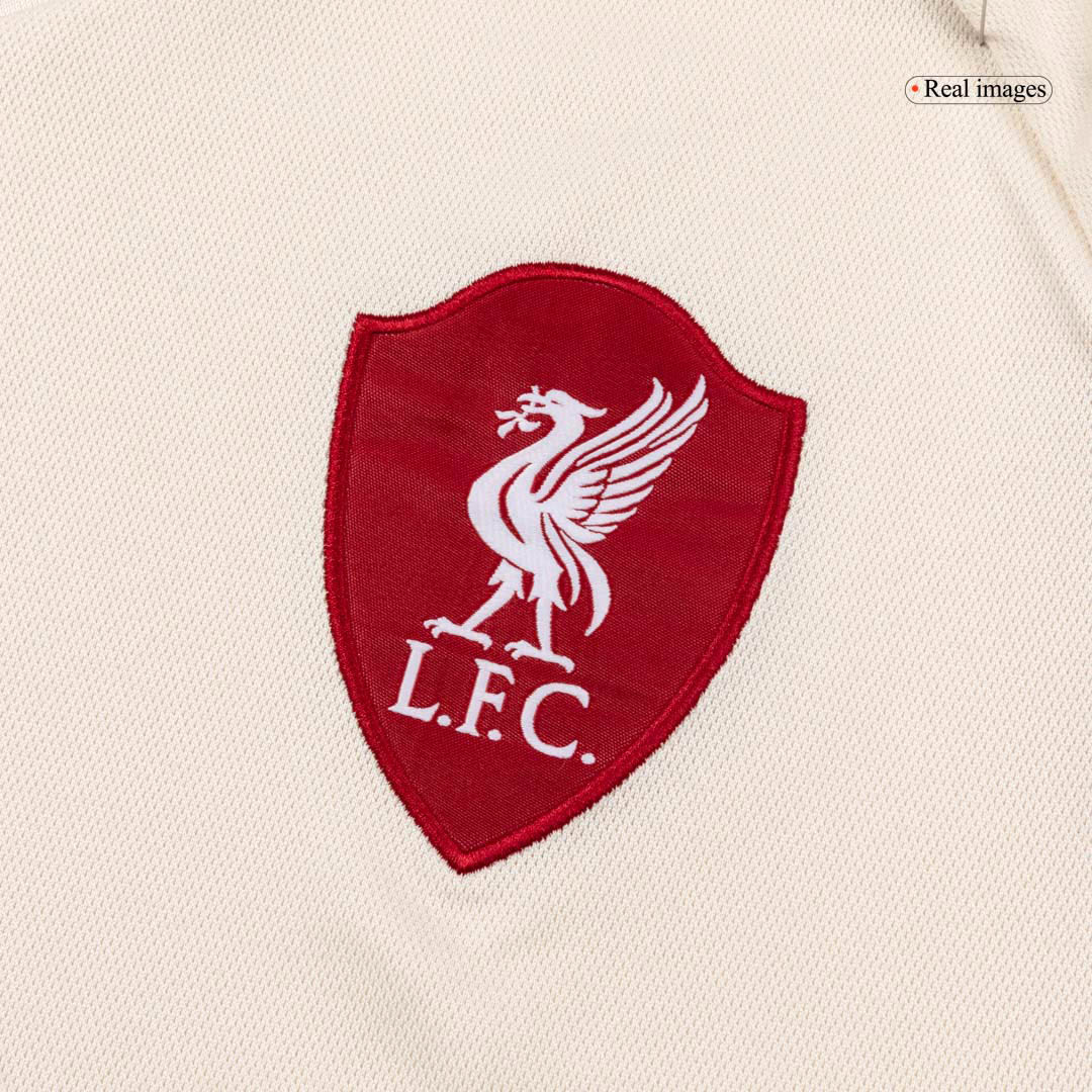 Maillot de football manches longues extérieur Liverpool 2025/26 pour homme
