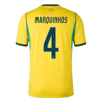 MARQUINHOS #4 Men's Brazil World Cup 2026 Home Soccer Jersey