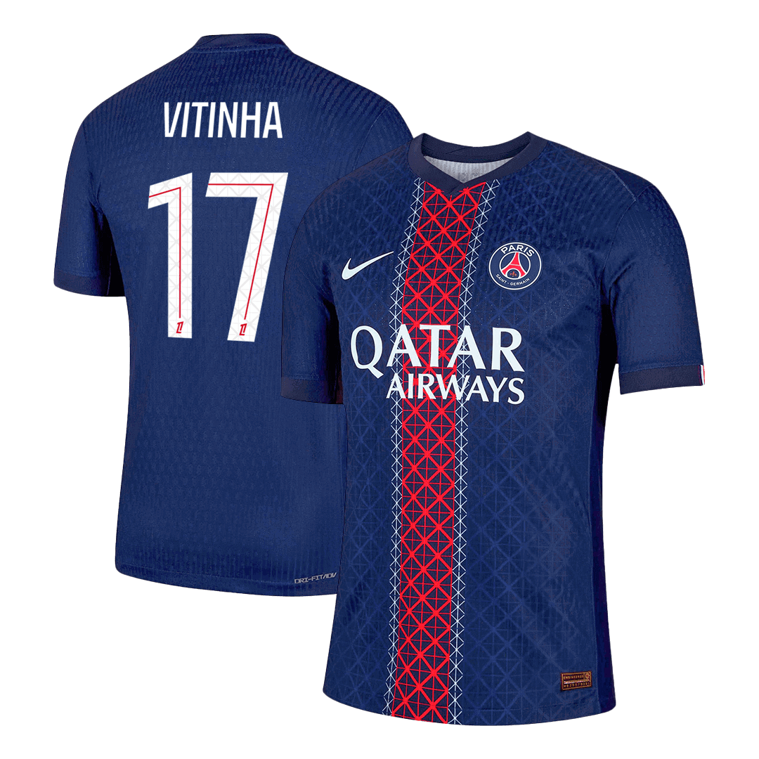 Maillot de foot domicile Homme PSG 2025/26 VITINHA #17 - Version joueur - Coupe ajustée