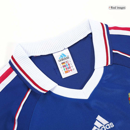 Maillot de foot domicile rétro pour homme France 1998