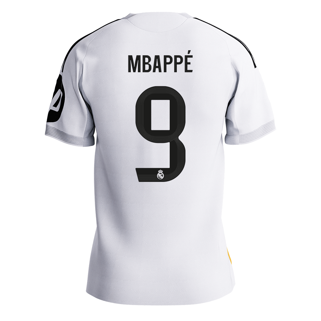 MAILLOT MBAPPÉ #9 Homme Real Madrid 2025/26 Domicile Version Joueur - Coupe Ajustée [PREMIUM]