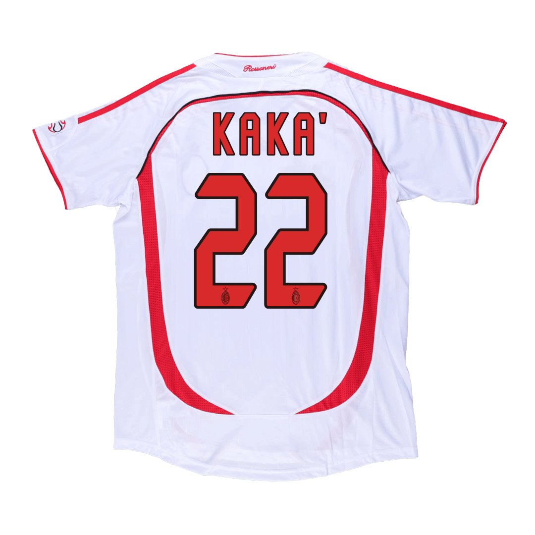 Maillot de foot rétro AC Milan UCL 2006/07 extérieur KAKA' #22 homme