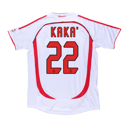 Maillot de foot rétro AC Milan UCL 2006/07 extérieur KAKA' #22 homme