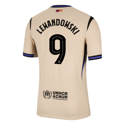 Maillot de football LEWANDOWSKI #9 Homme Barcelone LDC 2025/26 Version joueur Extérieur - Coupe ajustée