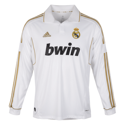 Maillot de football rétro domicile Real Madrid 2011/12 manches longues pour homme