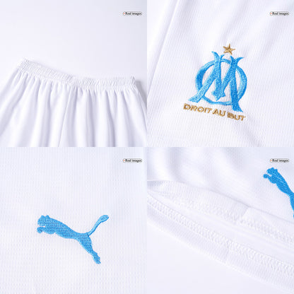 Ensemble Maillot Domicile de Football Enfant Marseille 2025/26
