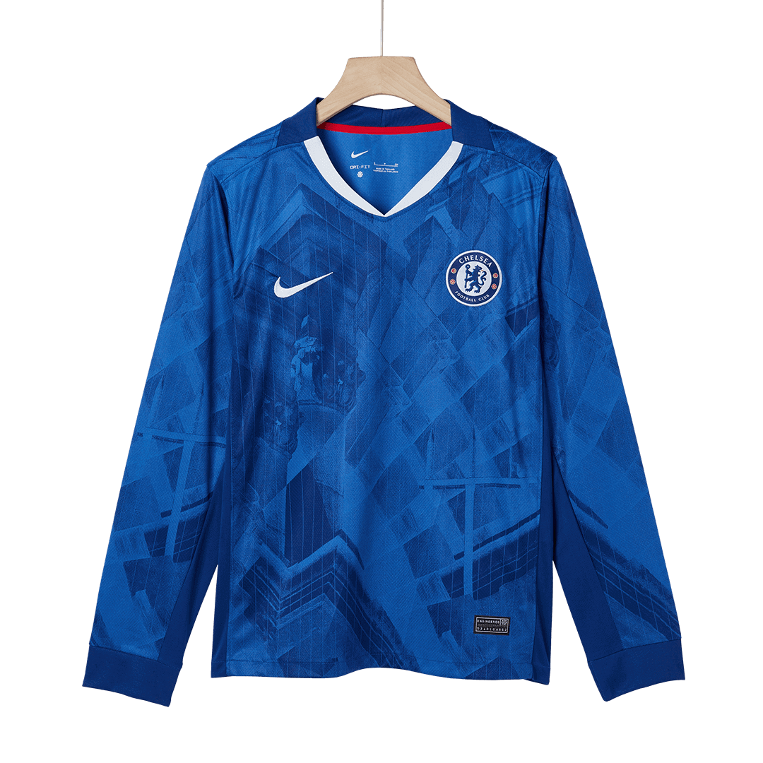 Maillot de football domicile à manches longues Chelsea 2025/26 pour homme