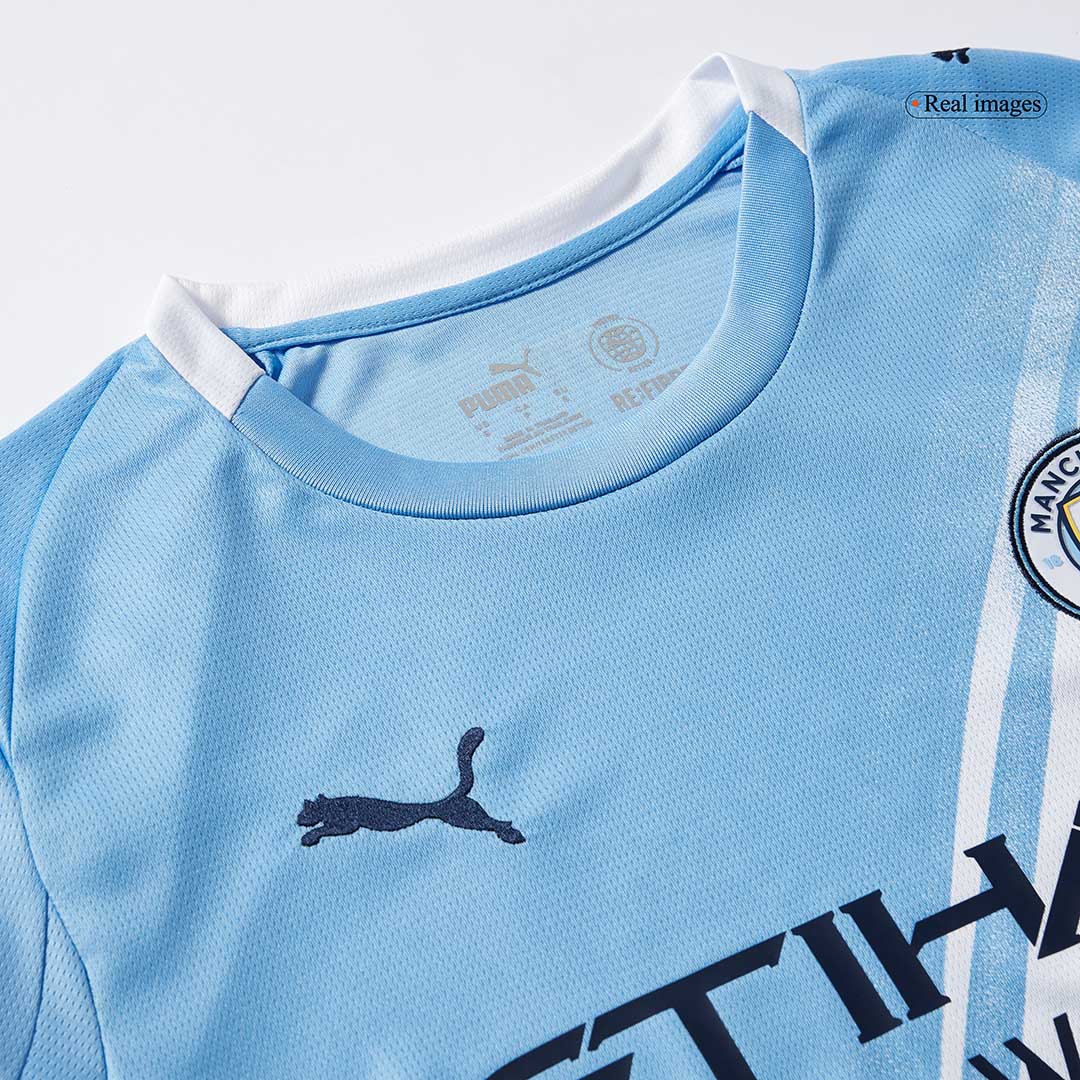 Maillot de football domicile à manches longues Manchester City 2025/26 pour homme