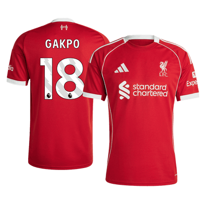 Maillot de foot domicile homme Liverpool 2025/26 GAKPO #18