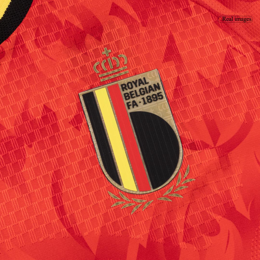 Maillot de foot domicile version joueur pour homme Belgique Coupe du Monde 2026 - Coupe ajustée