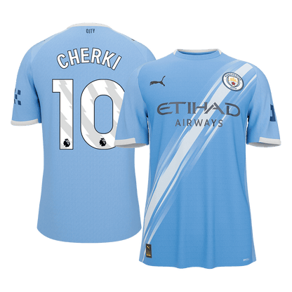 Maillot de foot domicile Manchester City 2025/26 pour homme CHERKI #10 [PREMIUM]