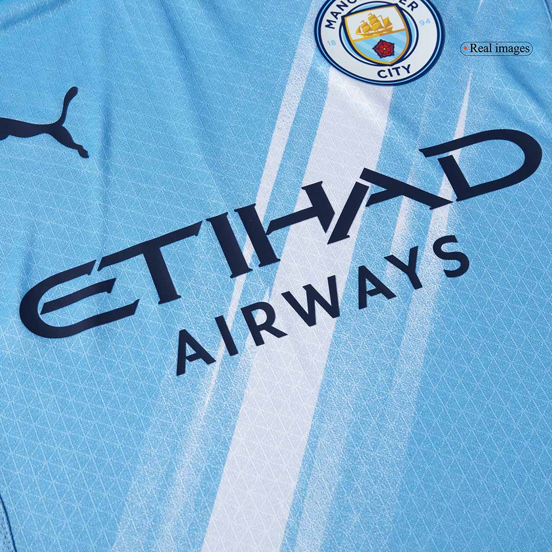Maillot de Foot Domicile HAALAND #9 Manchester City Coupe du Monde 2025/26 pour Homme - Version Joueur - Coupe Ajustée