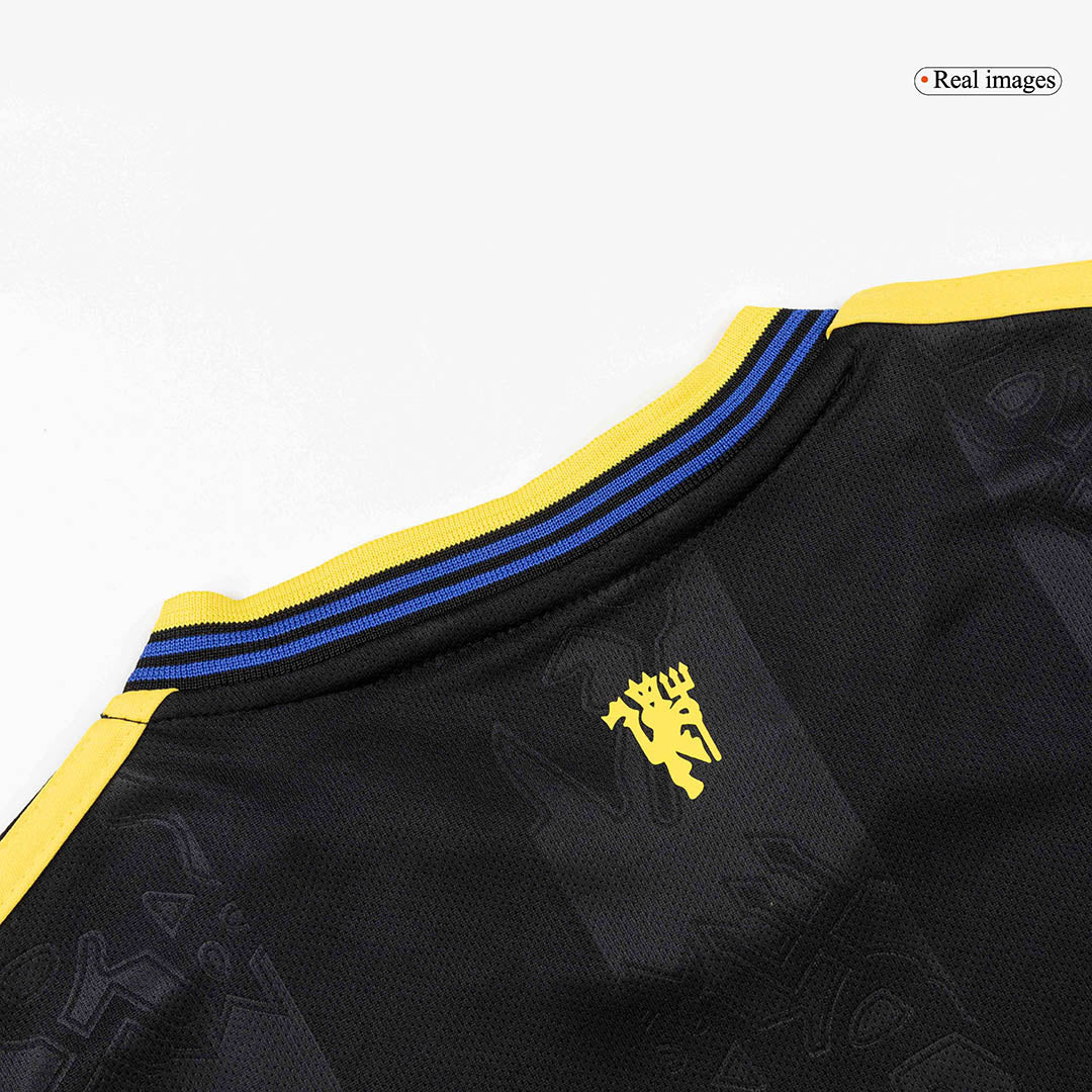 Maillot de football enfant Manchester United Troisième Extérieur 2025/26 Kit Complet