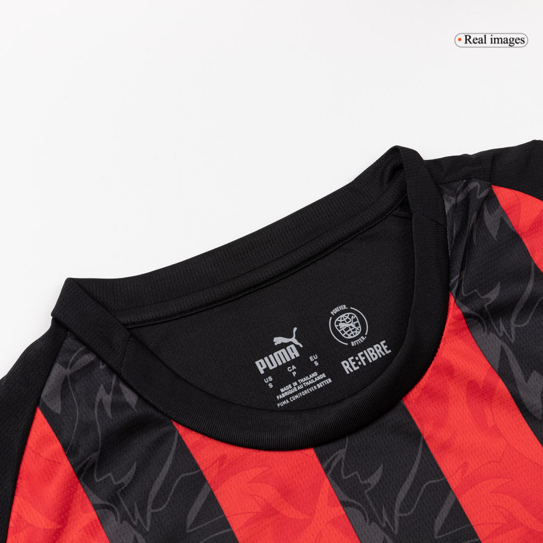 Maillot de Foot Domicile AC Milan 2025/26 Manches Longues Homme