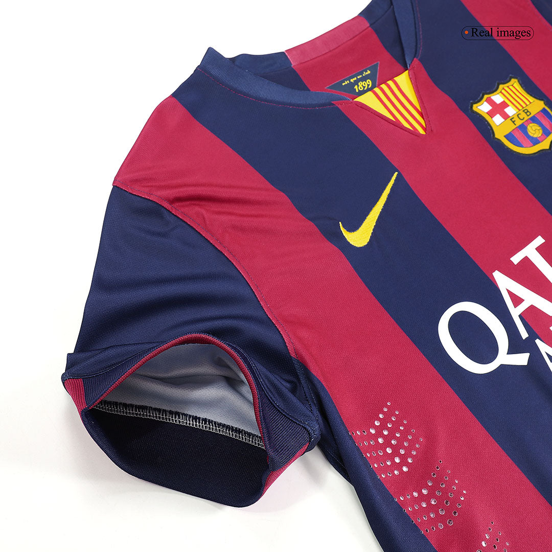 Retro Men's Barcelona 2014/15 Home Soccer Jersey