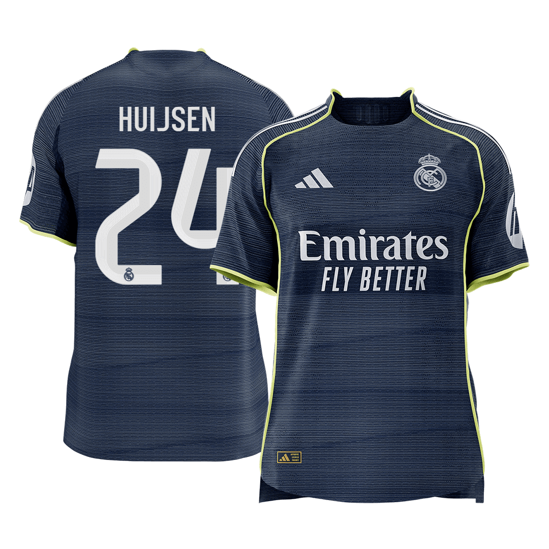 Maillot de foot extérieur HUIJSEN #24 Homme Real Madrid 2025/26 Version joueur - Coupe ajustée [PREMIUM]
