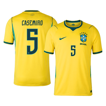CASEMIRO #5 Men's Brazil World Cup 2026 Home Soccer Jersey