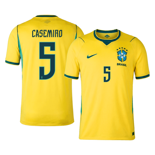 CASEMIRO #5 Men's Brazil World Cup 2026 Home Soccer Jersey