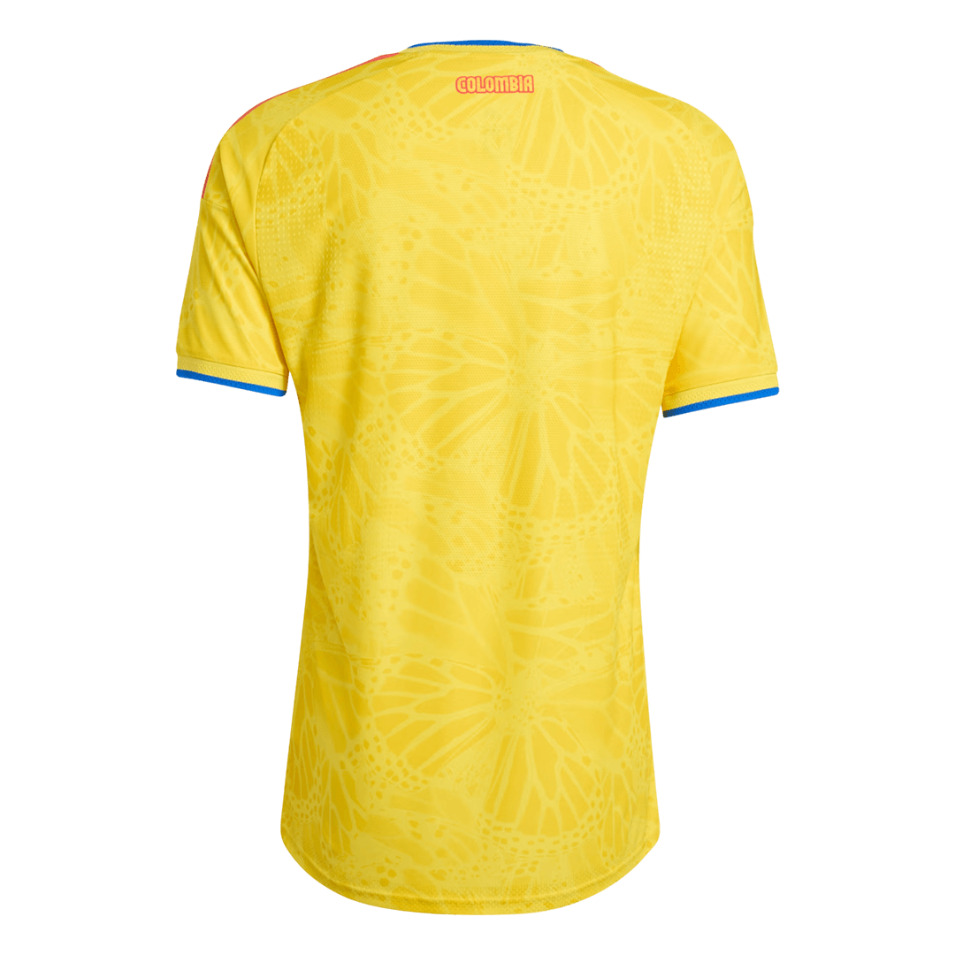 Maillot de football domicile version joueur Coupe du monde 2026 de la Colombie pour homme - Coupe ajustée