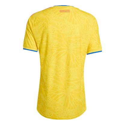 Maillot de football domicile version joueur Coupe du monde 2026 de la Colombie pour homme - Coupe ajustée