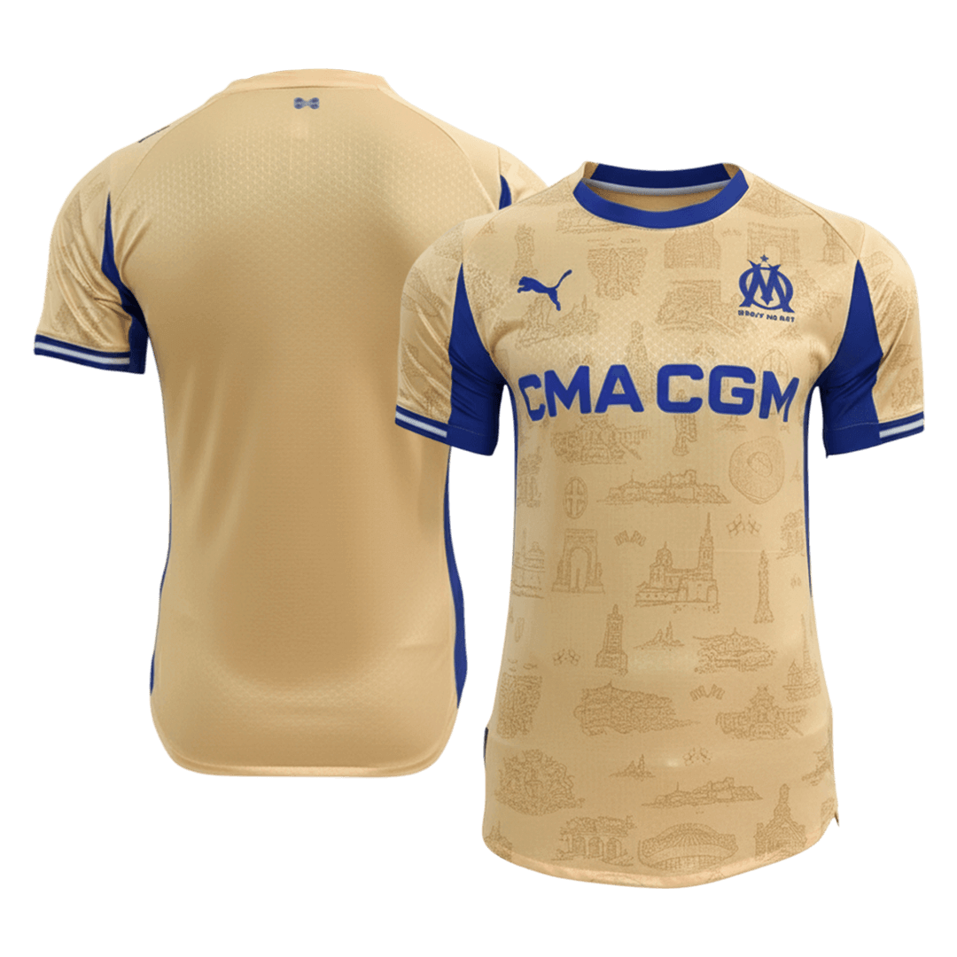 Maillot de football Quatrième Extérieur Homme Marseille Saison 2025/26 Version Joueur - Coupe Ajustée