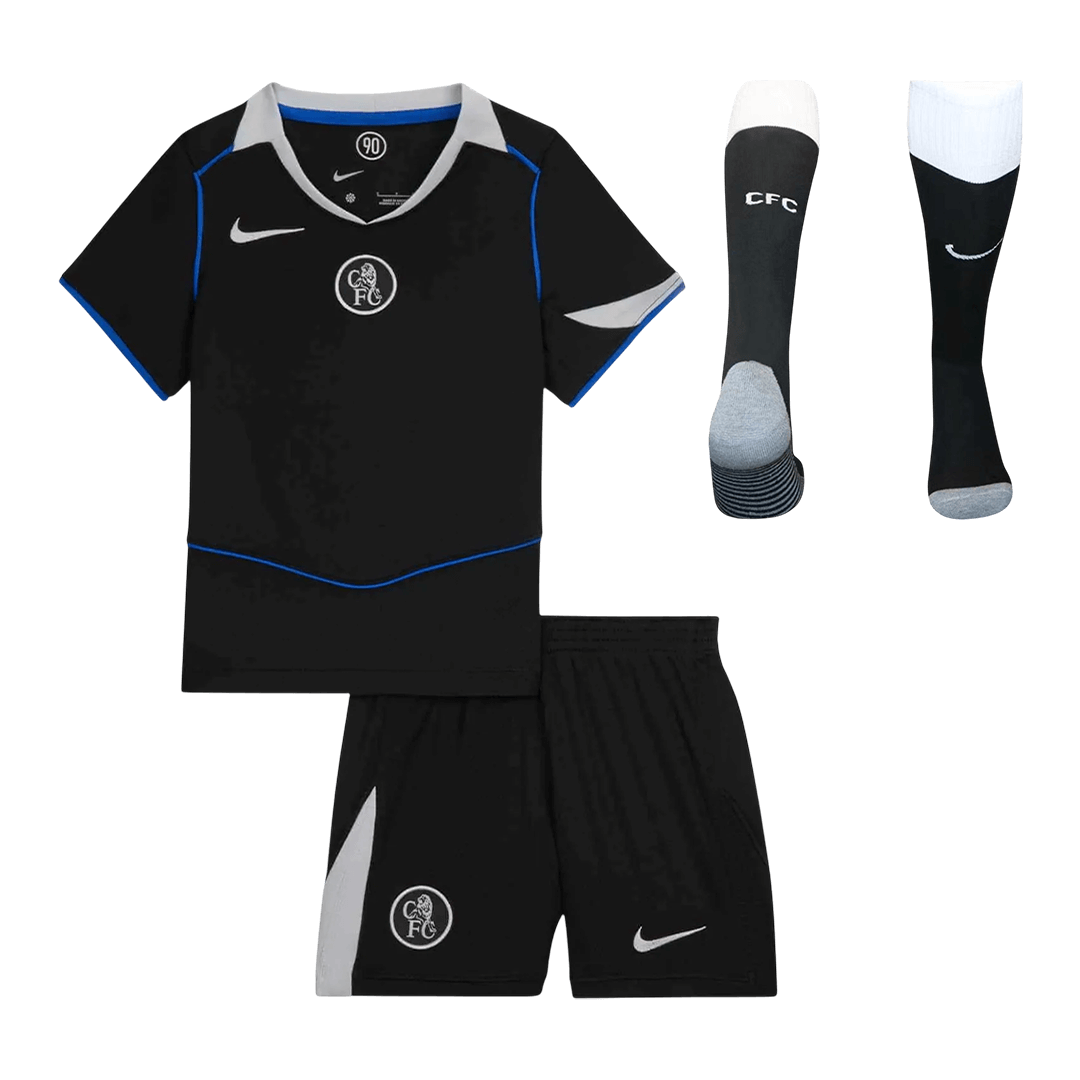 Ensemble complet Maillot de foot enfant Chelsea 2025/26 Troisième extérieur