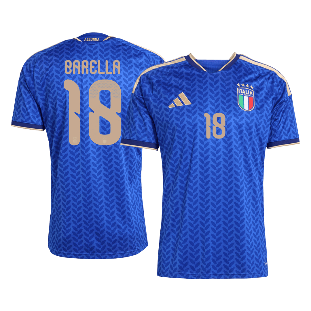 Maillot de foot domicile Italie Coupe du Monde 2026 Homme BARELLA #18 [PREMIUM]