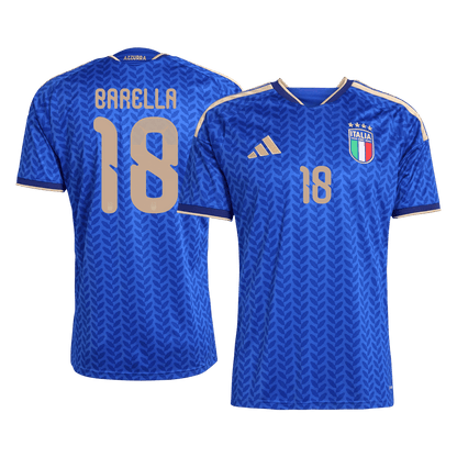 Maillot de foot domicile Italie Coupe du Monde 2026 Homme BARELLA #18 [PREMIUM]