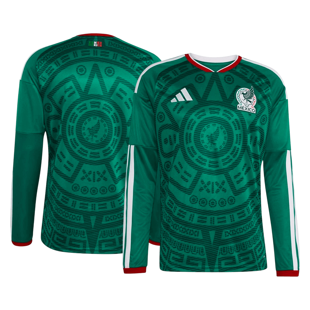 Maillot de foot domicile manches longues Mexique Coupe du Monde 2026 pour homme