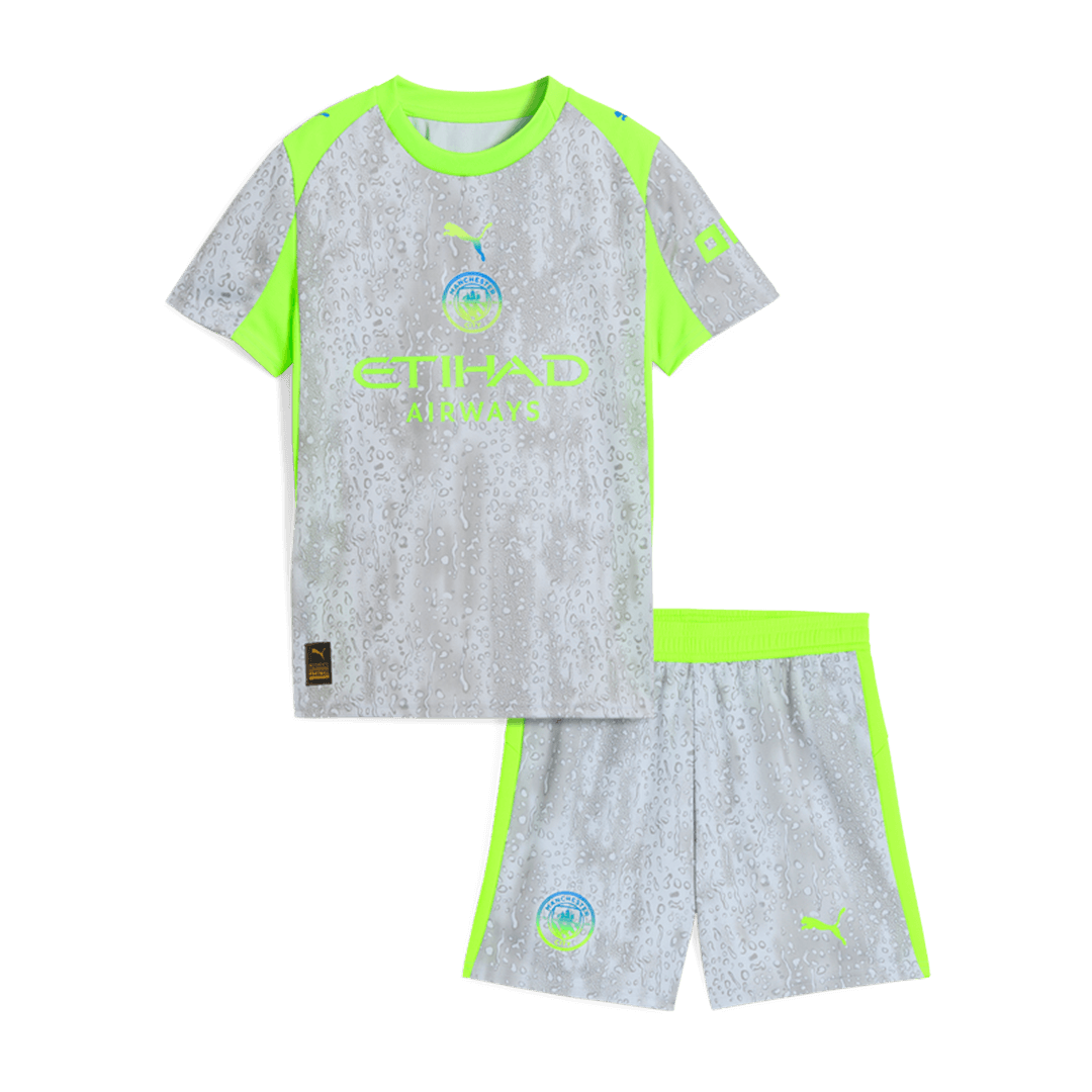 Maillot de football extérieur third Manchester City 2025/26 pour enfant