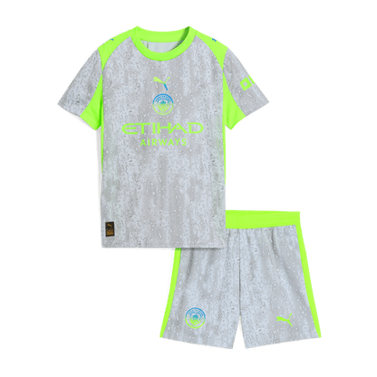 Maillot de football extérieur third Manchester City 2025/26 pour enfant
