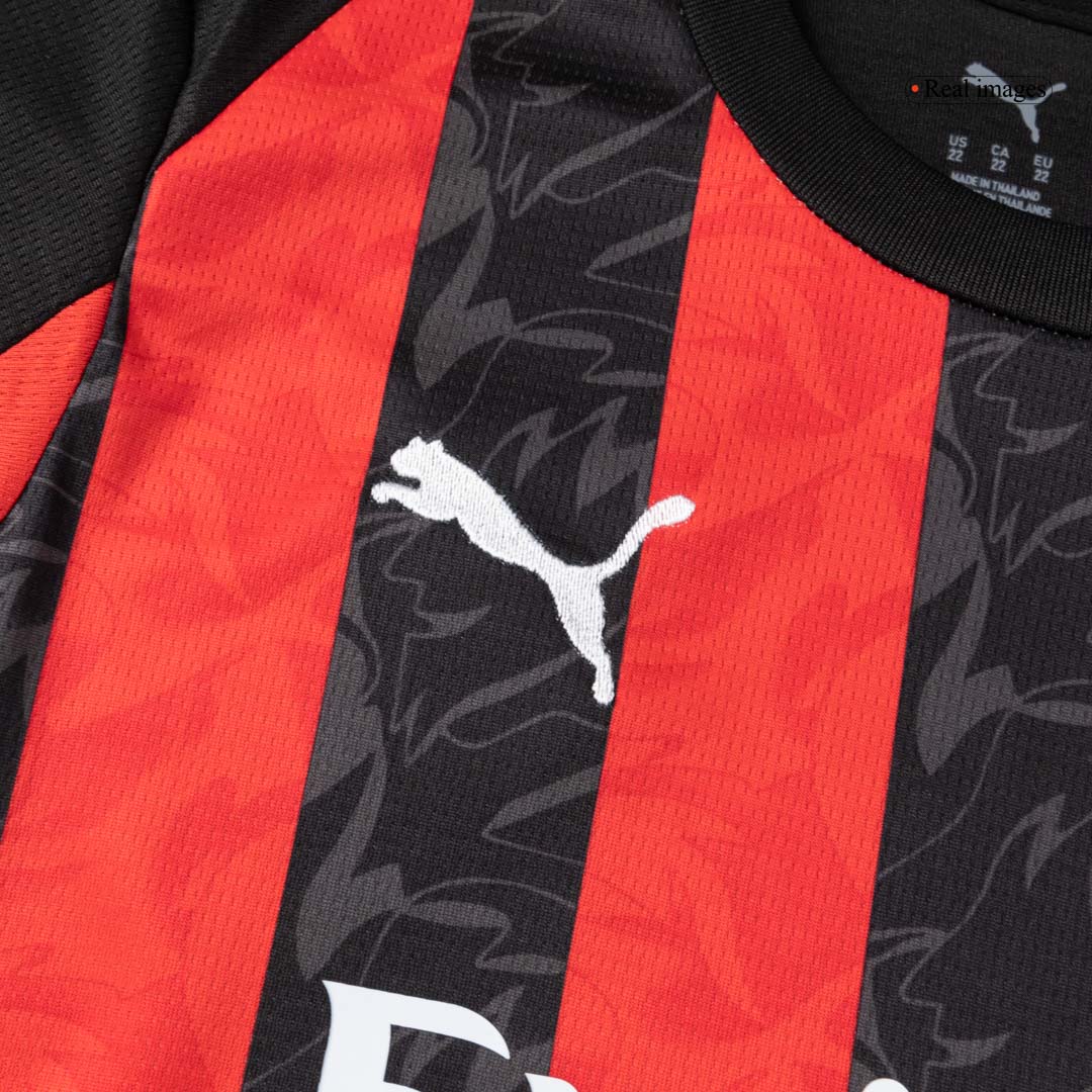Ensemble complet maillot de foot domicile enfant AC Milan 2025/26