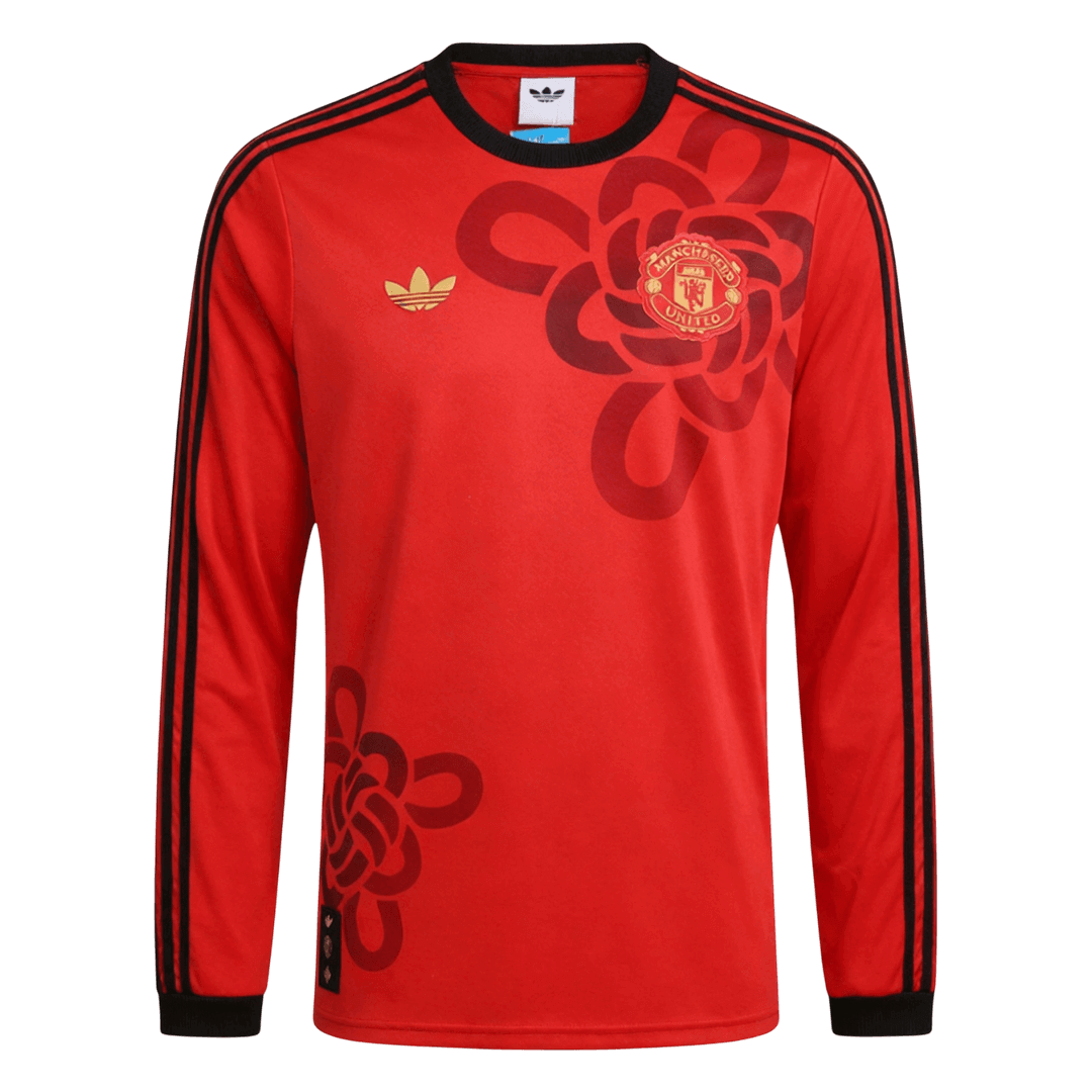 Maillot de foot à manches longues Manchester United 2025/26 pour homme